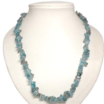 Apatite Bleue Collier Baroque