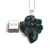 Dioptase Pendentif Pierre Brute - 05208