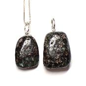 Seraphinite Pendentif Pierre Roulée