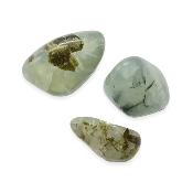 Préhnite Inclusions Epidote Pierre roulée