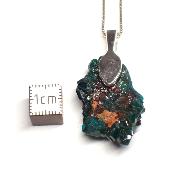 Dioptase Pendentif Pierre Brute - 05195