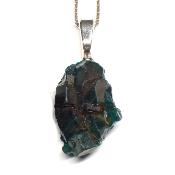 Dioptase Pendentif Pierre Brute - 05203