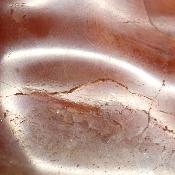 Cornaline chauffée forme libre 15646