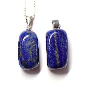 Lapis-Lazuli d'Afghanistan Pendentif Pierre Roulée