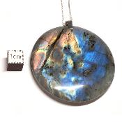 Labradorite pendentif disque 05654