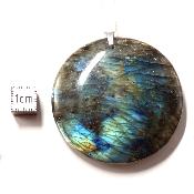 Labradorite pendentif disque 15207 