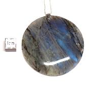 Labradorite pendentif disque 15209