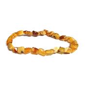 Ambre de la Baltique Jaune Bracelet Mini Roulé