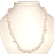 Quartz Rose Collier Baroque