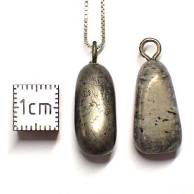 Pyrite Pendentif Pierre Roulée