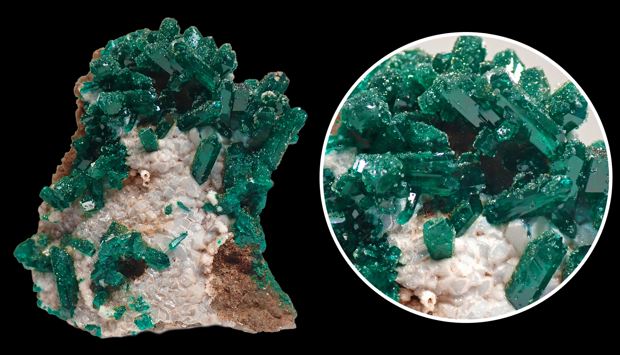 Photo de Dioptase en pierre brute