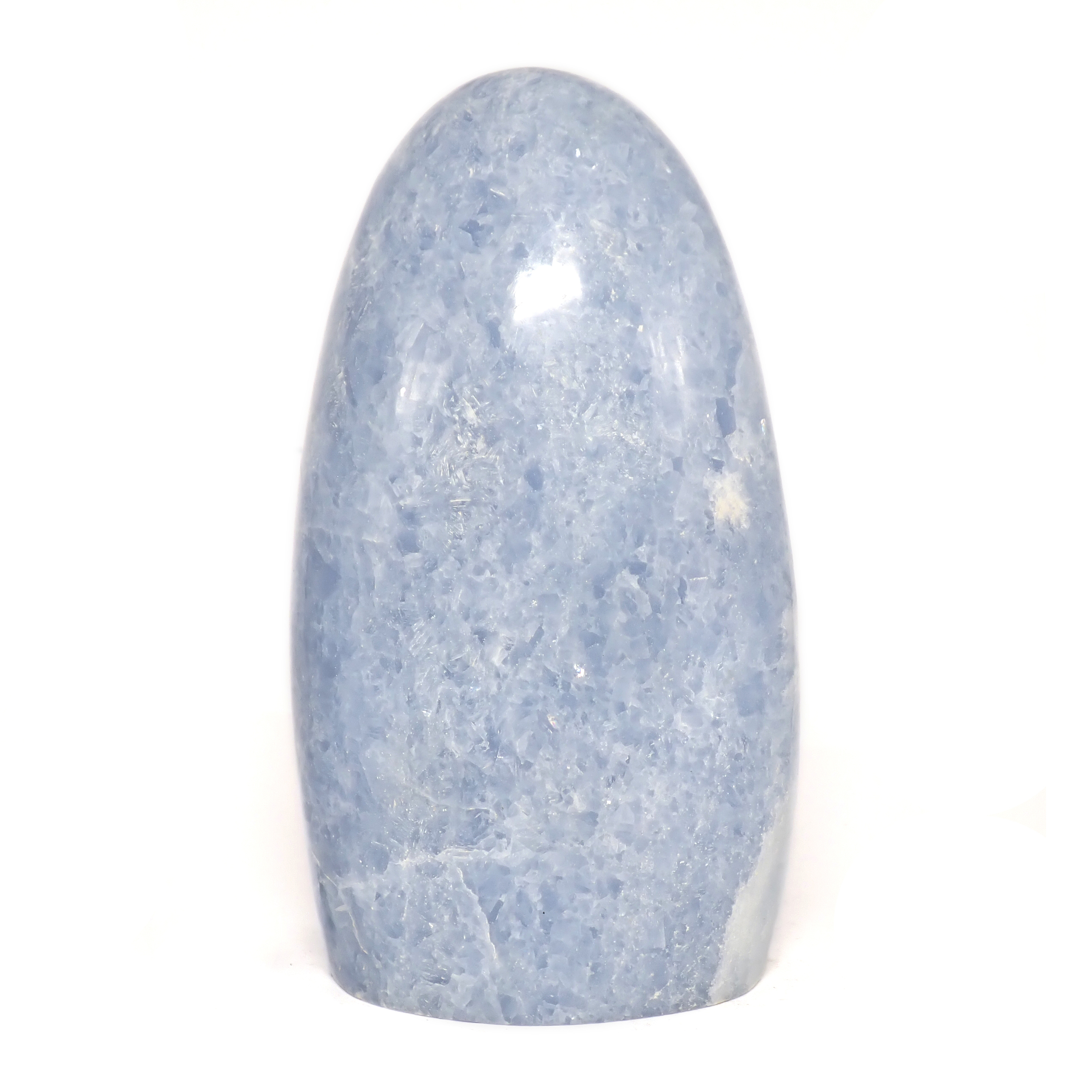 Photo de calcite bleue en forme libre